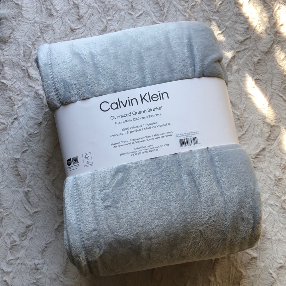 CALVIN Klein Oversized QUEEN Blanket